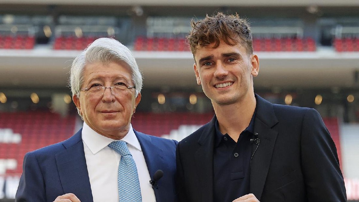 Antoine Griezmann kembali ke Atletico Madrid (Foto: Twitter @Atleti)