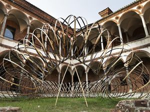 Arsitek Jepang Bikin Instalasi Bambu Dipadukan Aplikasi HP Oppo