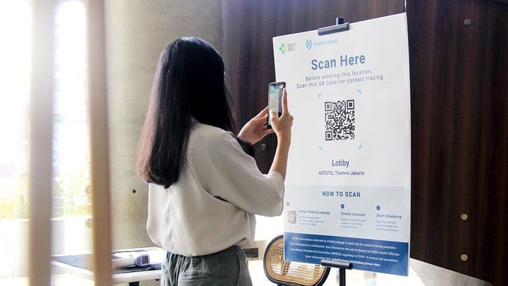 Cara scan barcode dan sertifikat vaksin di PeduliLindungi/instagram/artotelthamrin