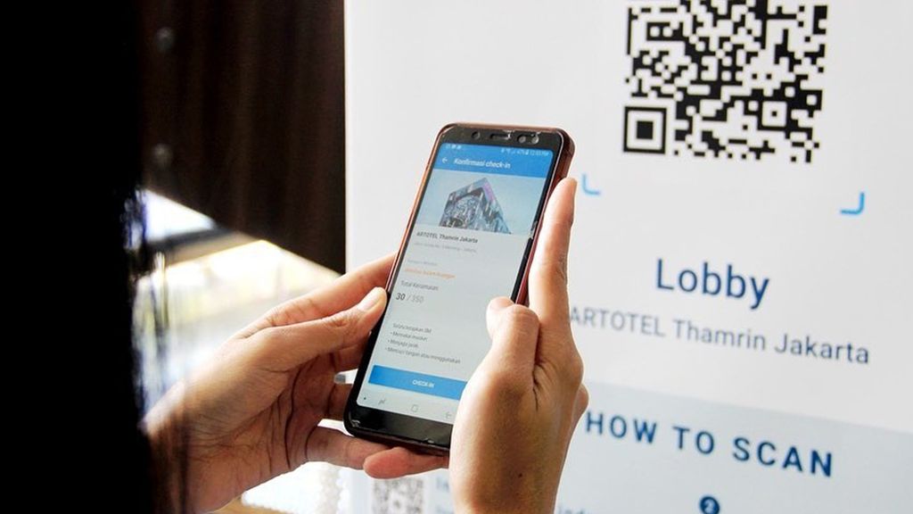 Cara scan QR code dan sertifikat vaksin di PeduliLindungi/instagram/artotelthamrin