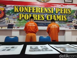 Polres Ciamis Tangkap 2 Nelayan Jual Beli Benih Lobster di Pangandaran