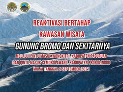 Wisatawan ke Gunung Bromo Wajib Tunjukkan Sertifikat Vaksin