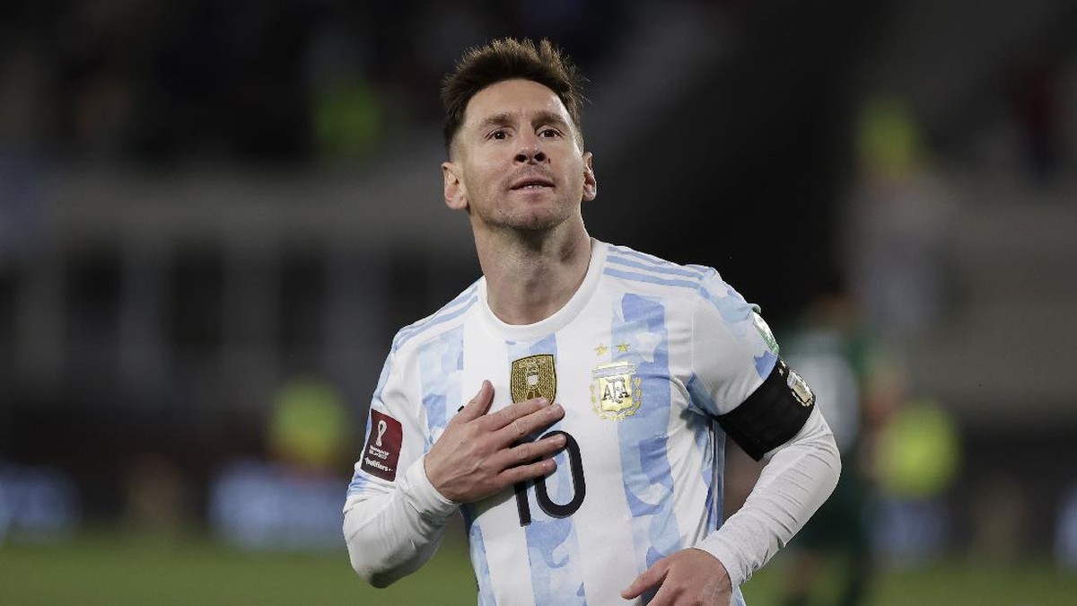 Messi selalu hadir saat dibutuhkan Argentina. Foto: AP/Juan Roncoroni