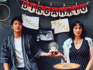 Nadine Chandrawinata Umumkan Hamil Anak Pertama saat Rayakan Ultah Dimas Anggara