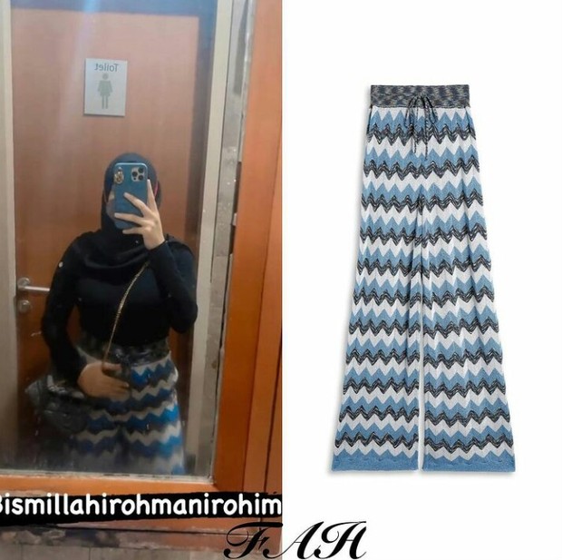 Aurel Hermansyah mengenakan celana dari Missoni seharga hampir 20 juta rupiah.