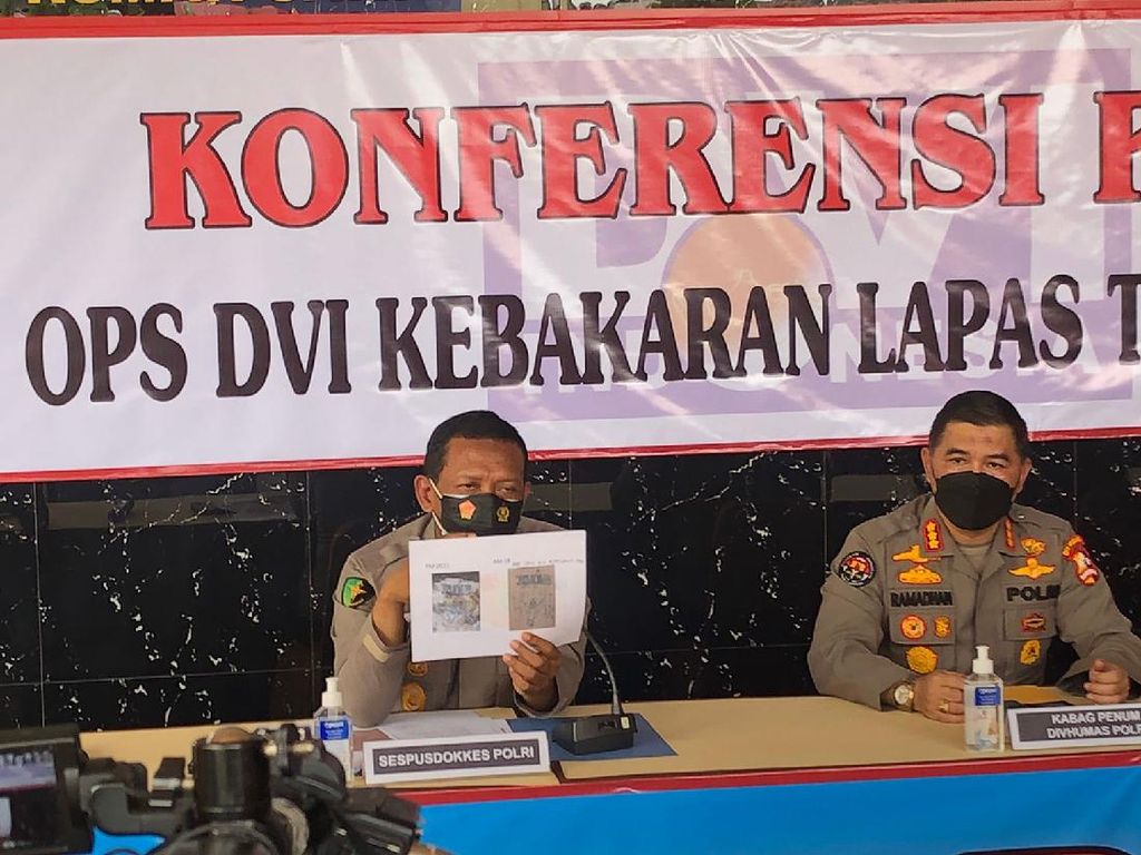 2 Jenazah Korban Kebakaran Lapas Tangerang Teridentifikasi, Kini Lewat Tato