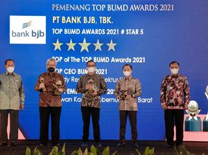 bank bjb Sabet 4 Penghargaan TOP BUMD Awards 2021