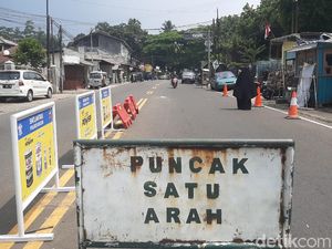 Polisi Terapkan Sistem Satu Arah di Kawasan Puncak Bogor