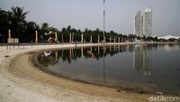 Suasana Uji Coba Pembukaan Taman Impian Jaya Ancol