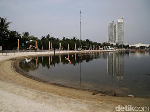 Suasana Uji Coba Pembukaan Taman Impian Jaya Ancol