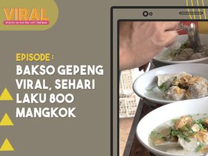 Bakso Gepeng di Gading Serpong Viral, Sehari Bisa Laku 800 Mangkok Bakso Gepeng di Gading Serpong Viral, Sehari Bisa Laku 800 Mangkok
