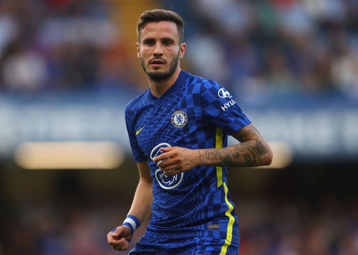 LONDON, ENGLAND - SEPTEMBER 11: Saul Niguez of Chelsea during the Premier League match between Chelsea  and  Aston Villa at Stamford Bridge on September 11, 2021 in London, England. (Photo by Catherine Ivill/Getty Images)