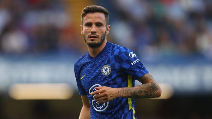 LONDON, ENGLAND - SEPTEMBER 11: Saul Niguez of Chelsea during the Premier League match between Chelsea  and  Aston Villa at Stamford Bridge on September 11, 2021 in London, England. (Photo by Catherine Ivill/Getty Images)