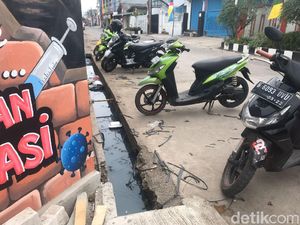 Penampakan Got Lokasi Anies Kecebur Saat Sapa Warga di Jakut