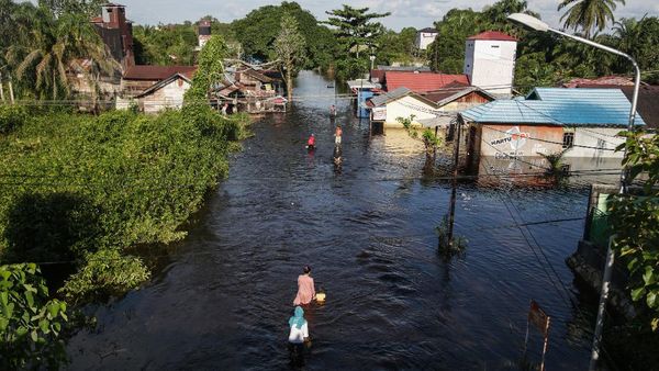 Potret Banjir Terparah di Kalimantan Tengah
