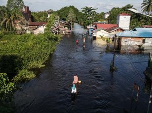 Potret Banjir Terparah di Kalimantan Tengah Potret Banjir Terparah di Kalimantan Tengah
