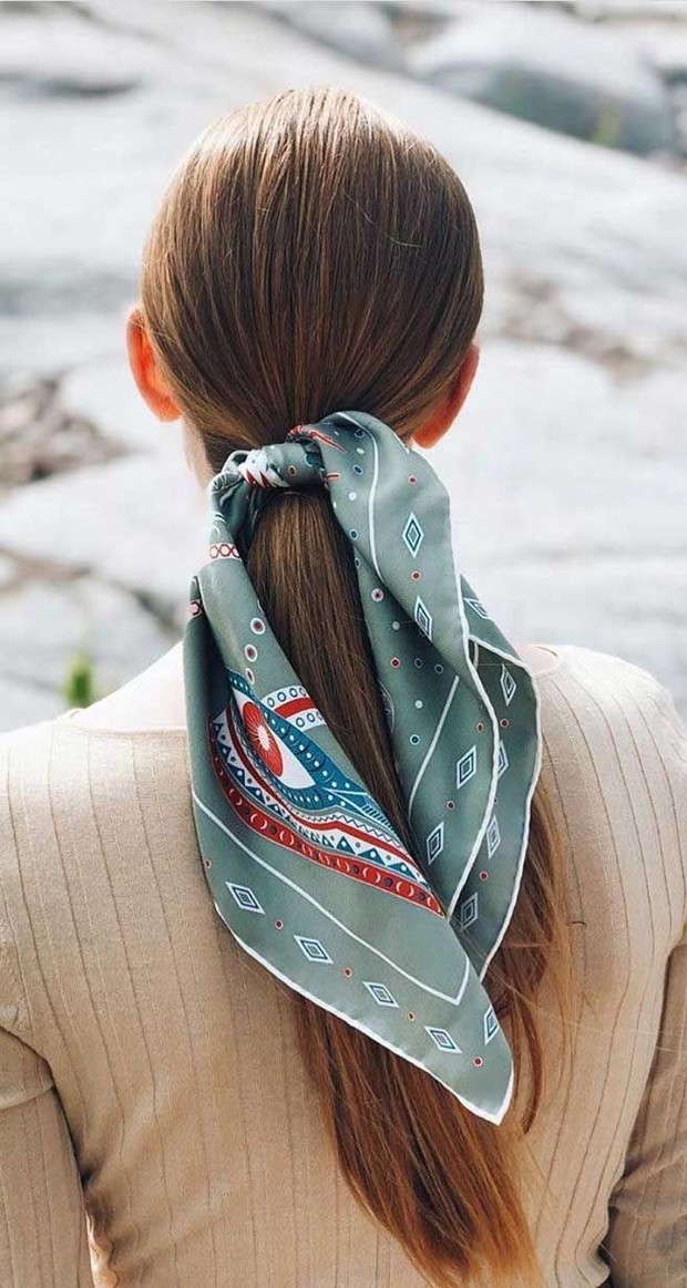 Ponytail Scarf/