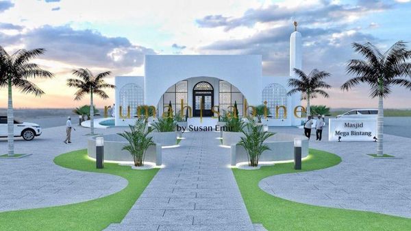 8 Desain Masjid Ivan Gunawan, Mewah & Elegan Dengan Dominasi Warna Putih