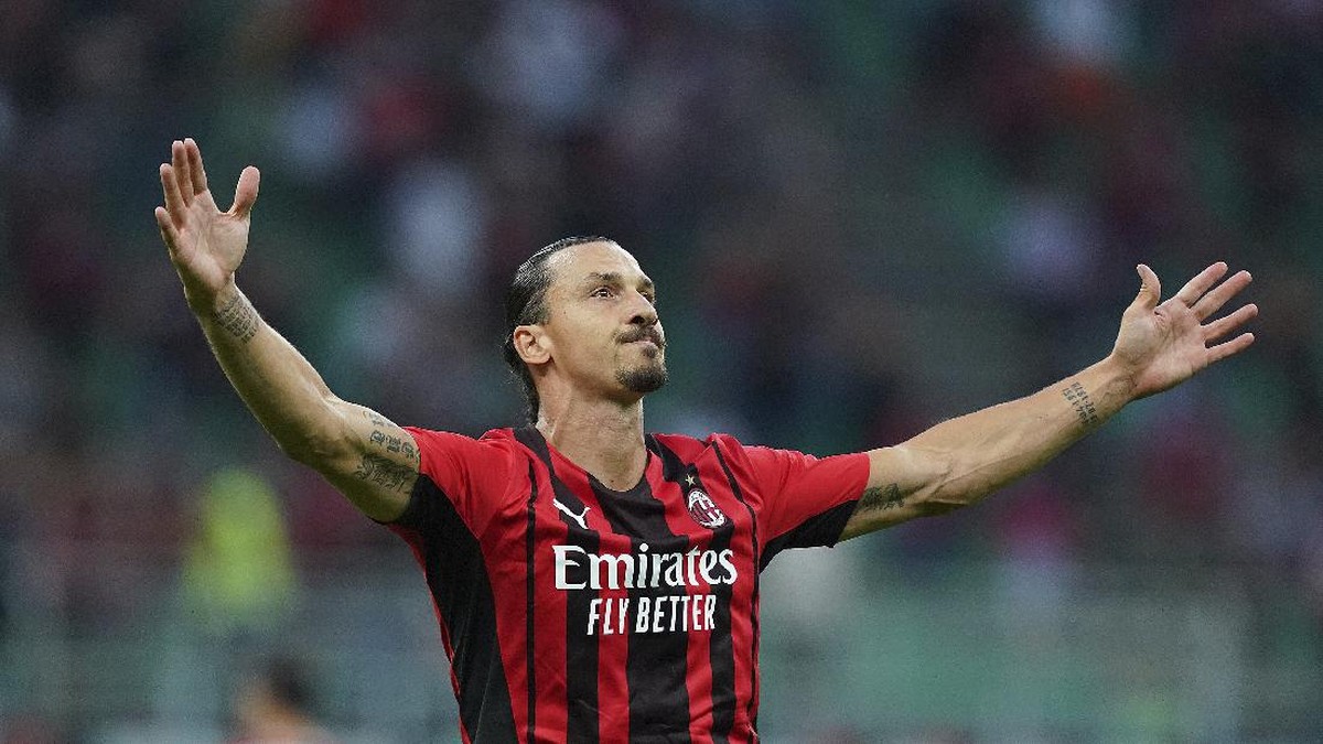 Striker AC Milan, Zlatan Ibrahimovic tepat berusia 40 tahun. (Foto: Spada/AP)