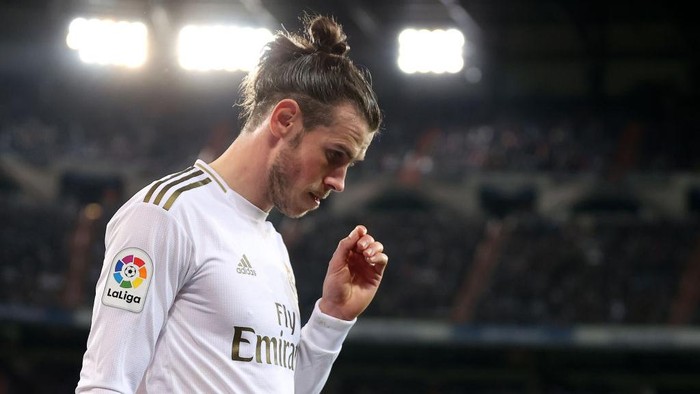 MADRID, SPAIN - FEBRUARY 16: Gareth Bale of Real Madrid looks on during the La Liga match between Real Madrid CF and RC Celta de Vigo at Estadio Santiago Bernabeu on February 16, 2020 in Madrid, Spain. (Photo by Angel Martinez/Getty Images)