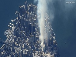 Potret Serangan 11 September Dilihat dari Luar Angkasa