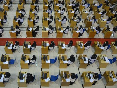Suasana Tes SKD CPNS di Aceh yang Terapkan Prokes Ketat