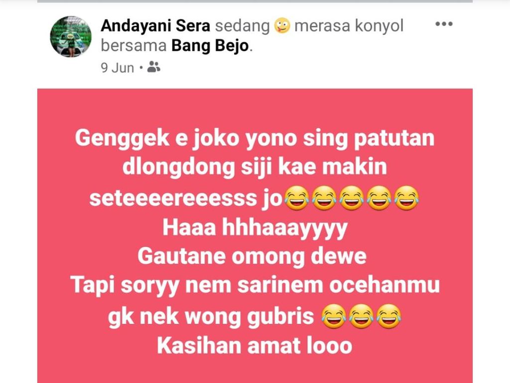 Dituduh Punya Anak dari Selingkuhan, Anggota DPRD Magetan Laporkan Akun Fb Dituduh Punya Anak dari Selingkuhan, Anggota DPRD Magetan Laporkan Akun Fb