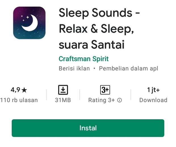 Aplikasi Sleep Sounds