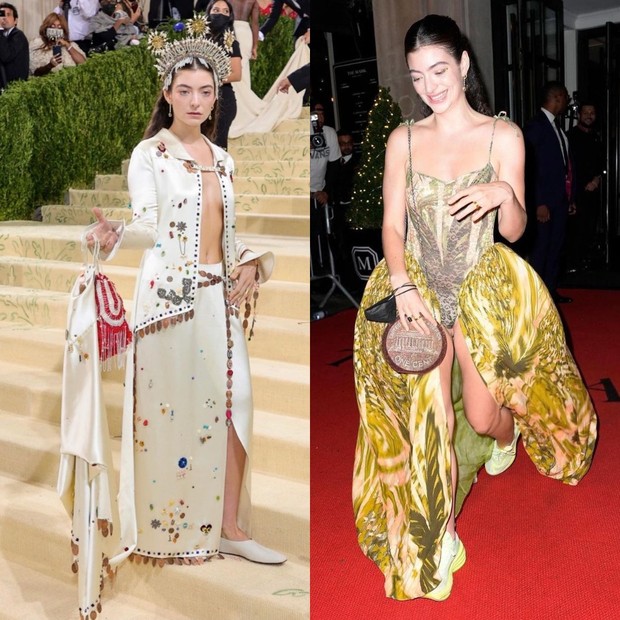 Lorde Met Gala 2021 red carpet vs after party