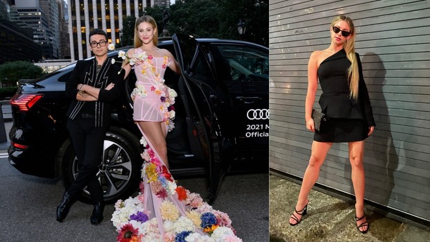 Lili Reinhart Met Gala 2021 red carpet vs after party