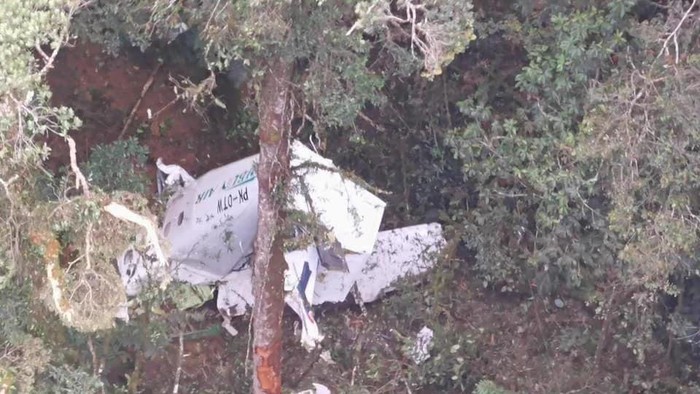 Pesawat Rimbun Air yang sempat dilaporkan hilang, ditemukan jatuh di Sugapa, Papua