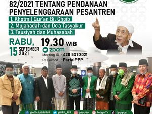 PPP Gelar Tasyakuran Hybrid Sambut Perpres Dana Abadi Pesantren PPP Gelar Tasyakuran Hybrid Sambut Perpres Dana Abadi Pesantren