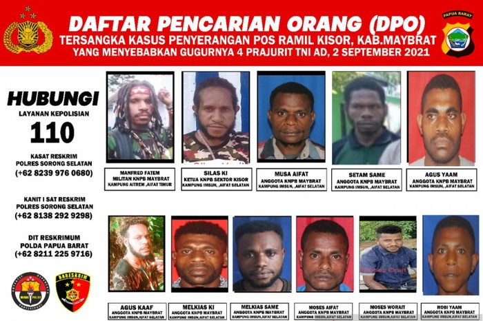 Wajah DPO <a href='https://manado.tribunnews.com/tag/kelompok' title='kelompok'>kelompok</a> <a href='https://manado.tribunnews.com/tag/knpb' title='KNPB'>KNPB</a> Maybrat penyerang Posramil Kisor (ANTARA/HO-Polda <a href='https://manado.tribunnews.com/tag/papua' title='Papua'>Papua</a> Barat)