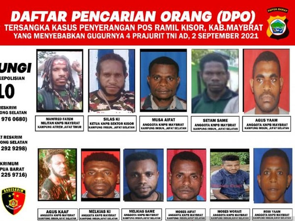 Wajah DPO kelompok KNPB Maybrat penyerang Posramil Kisor (ANTARA/HO-Polda Papua Barat)