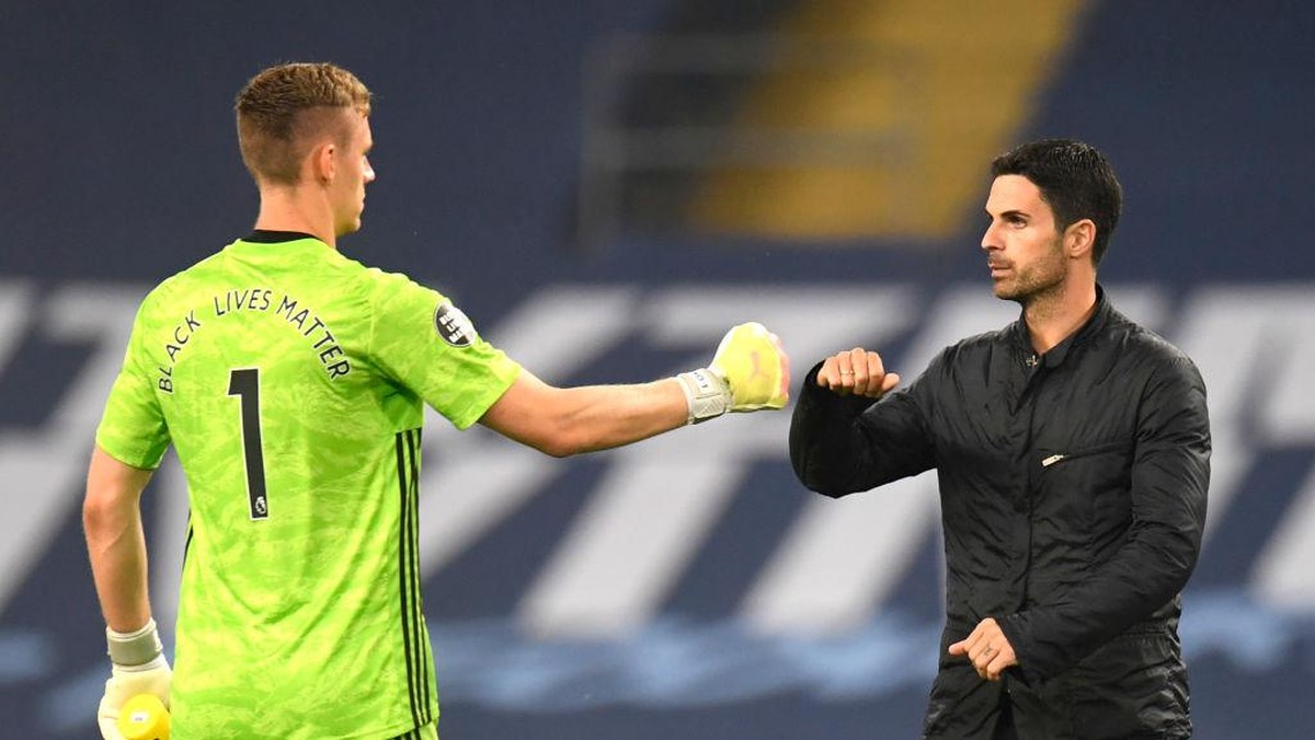 Mikel Arteta mengungkap telah terjadi persaingan sehat di bawah mistar Arsenal (Foto: Getty Images/Pool)