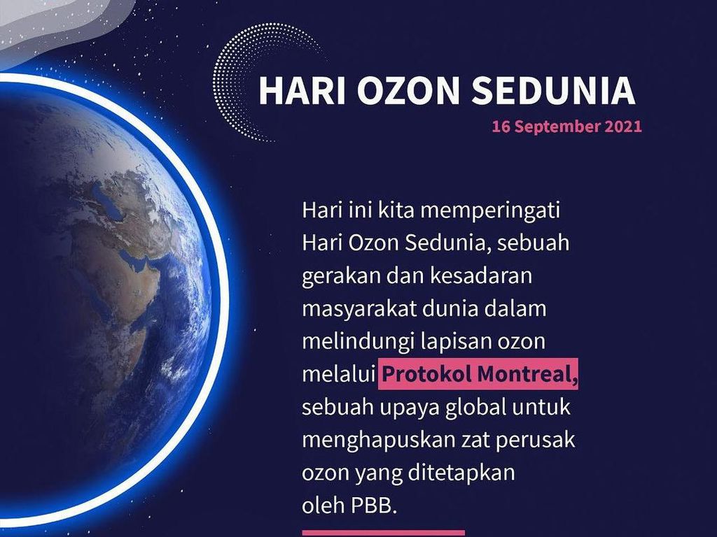 Hari Ozon Internasional 2021: Tema dan Pesan Penting Tahun Ini Hari Ozon Internasional 2021: Tema dan Pesan Penting Tahun Ini