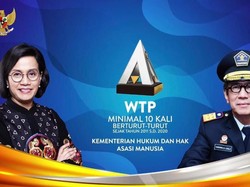 Kemenkum HAM Raih 2 Penghargaan Atas Laporan Keuangan dari Kemenkeu