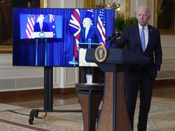 Umumkan Aliansi Pertahanan, Biden Lupa Nama PM Australia!