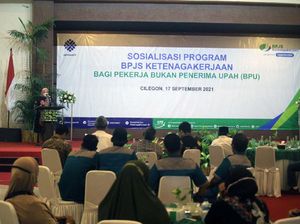 Menaker Hadiri Sosialisasi Program BPJS TK di Cilegon