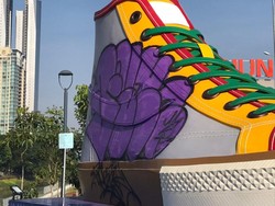 Janji Pak Wagub Usut Vandalisme Tugu Sepatu Salah Satu Ikon DKI