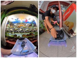 Seru! Beli Es Krim hingga Nasi Padang Pakai Mobil-Mobilan