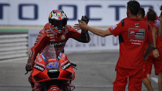 Jack Miller di Kualifikasi MotoGP San Marino 2021.