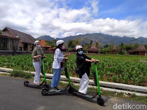 Yang Lagi Ngehits di Magelang: Keliling Borobudur Naik Skuter