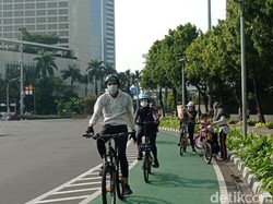 Bundaran HI Mulai Ramai Pesepeda, Warga Harap CFD Kembali Dibuka