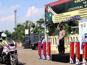 Hari Lalu Lintas Ke-66, Porles Tj Priok Lepas Bantuan Sembako-Tabung Oksigen