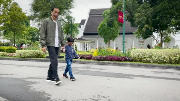 Potret Bahagia Jokowi Melepas Rindu ke Jan Ethes