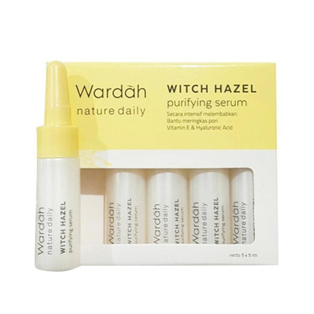 Wardah Nature Daily Witch Hazel Purifying Serum / foto : shopee.co.id Wardah Nature Daily Witch Hazel Purifying Serum / foto : shopee.co.id
