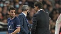 Foto Ekspresi Bete Lionel Messi Saat Diganti Pochettino