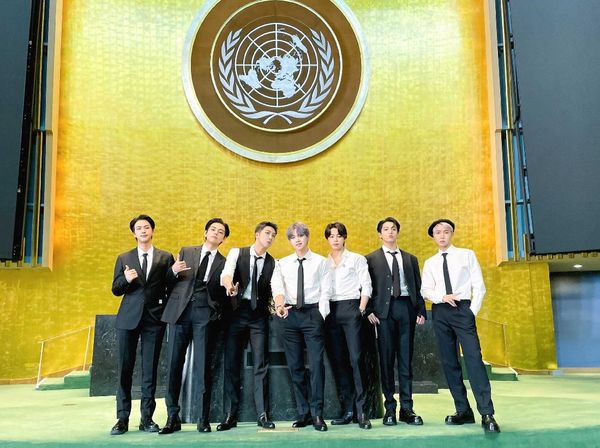 Potret BTS Hadiri UNGA ke-76 Sebagai Utusan Khusus Presiden