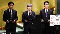 Aksi BTS Pidato Soal Vaksin di Markas PBB